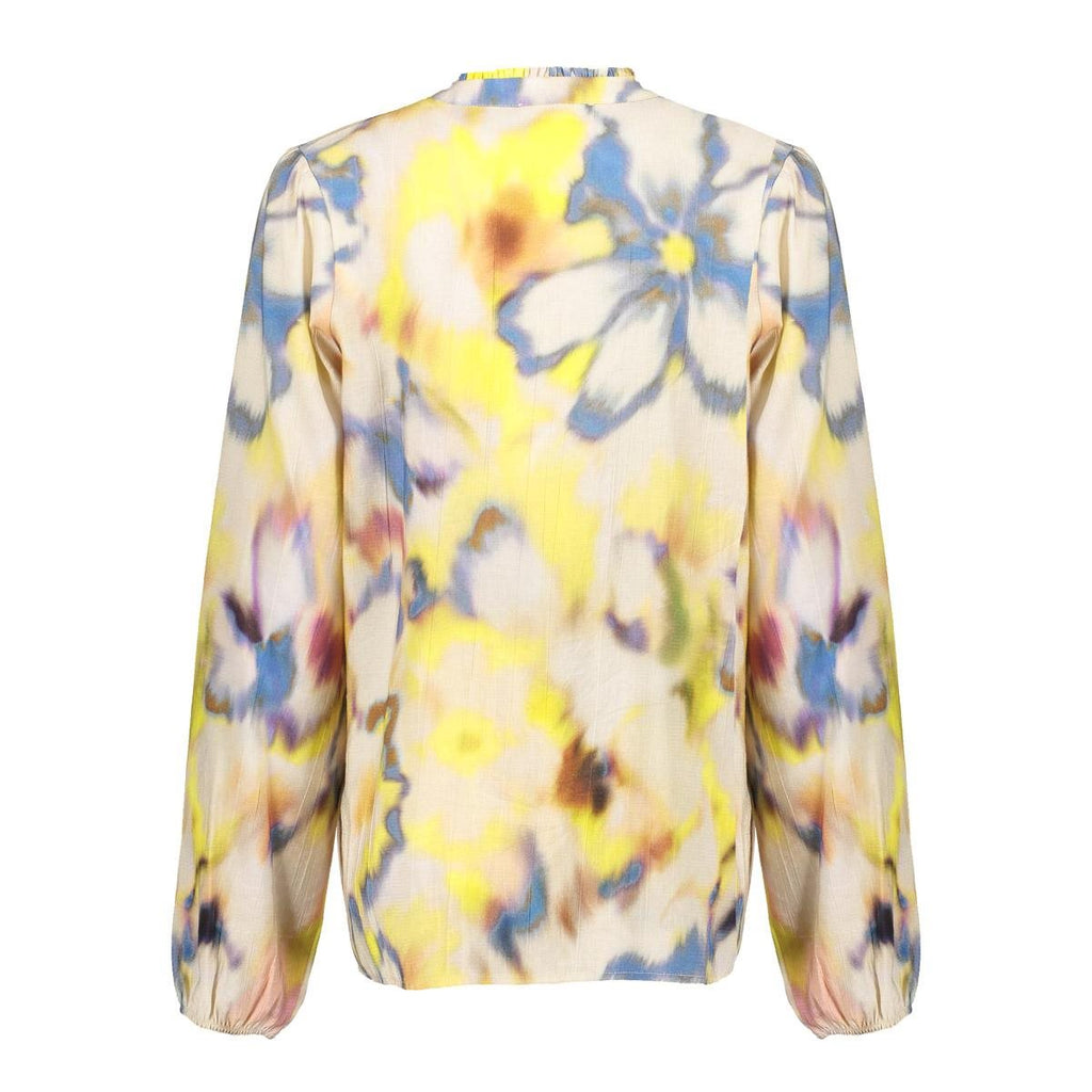 Blouse met Aquarelprint