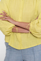 Blouse met Drawstringmouwen