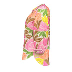 V-hals Top Botanische Print