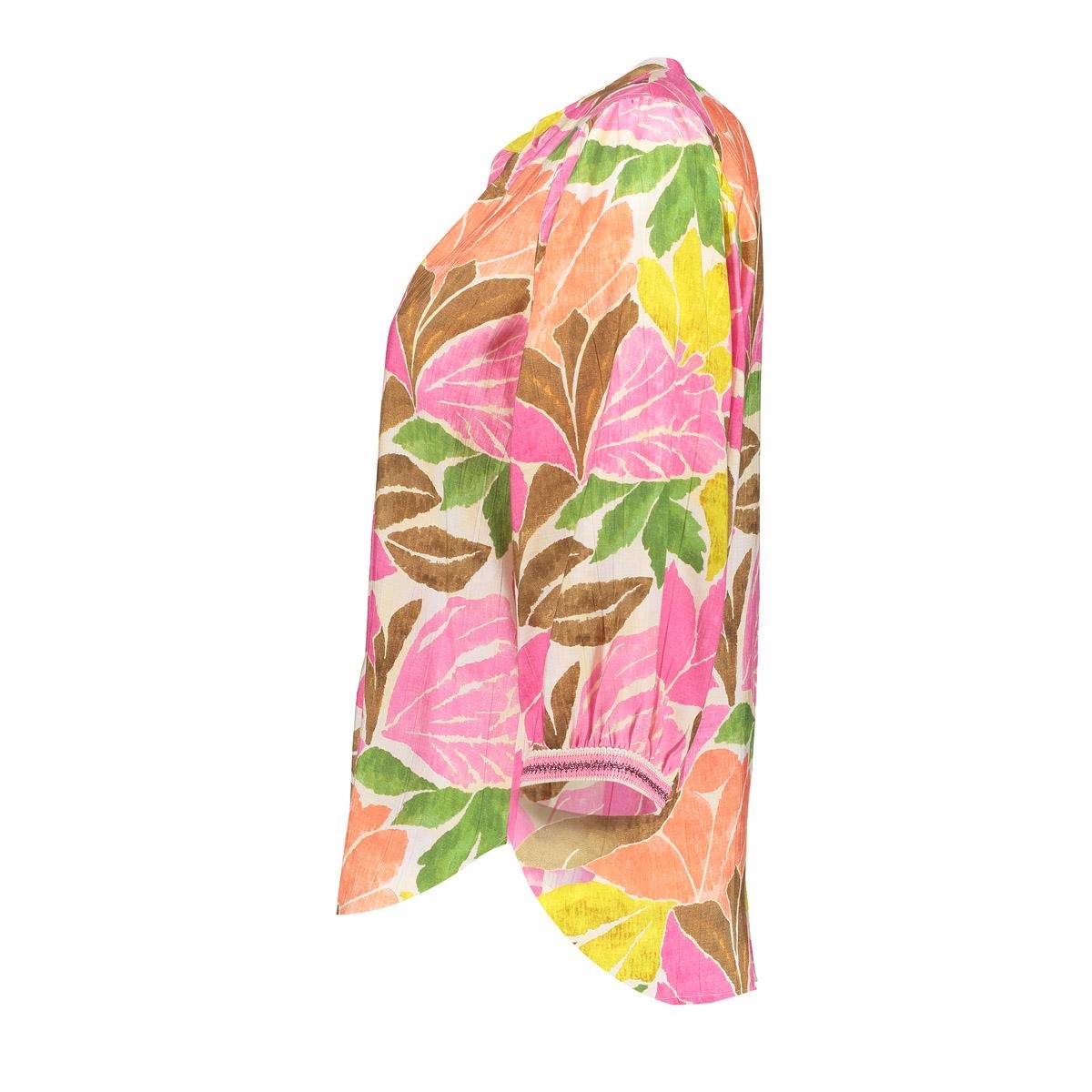 V-hals Top Botanische Print