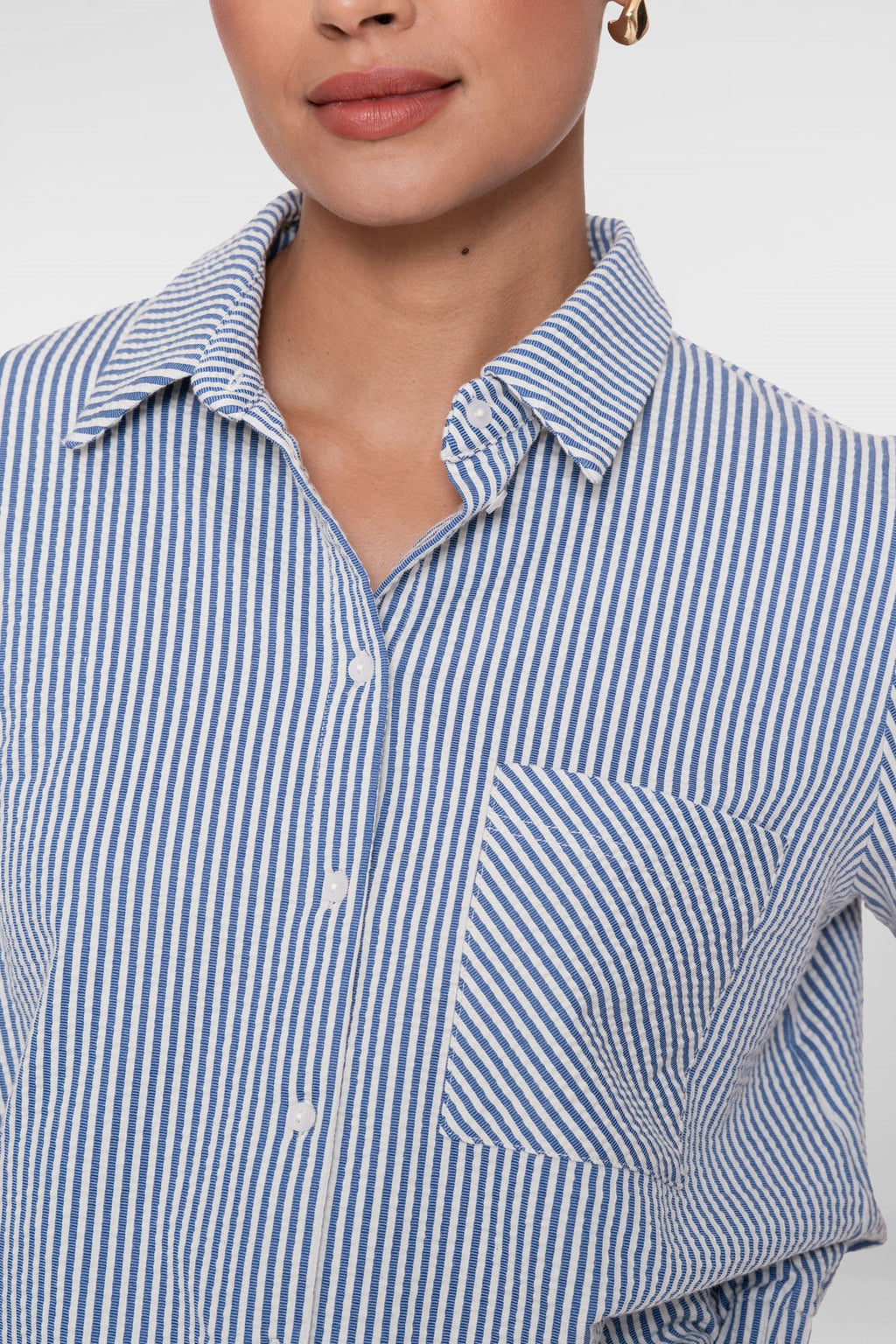 Blouse met Streepdessin