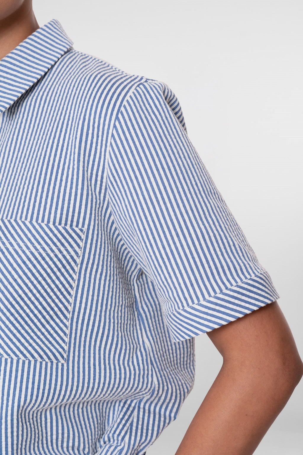 Blouse met Streepdessin