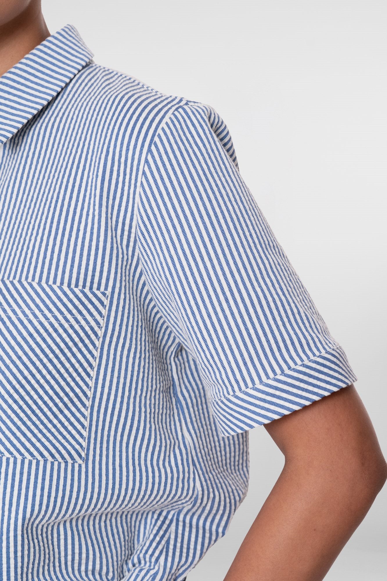 Blouse met Streepdessin