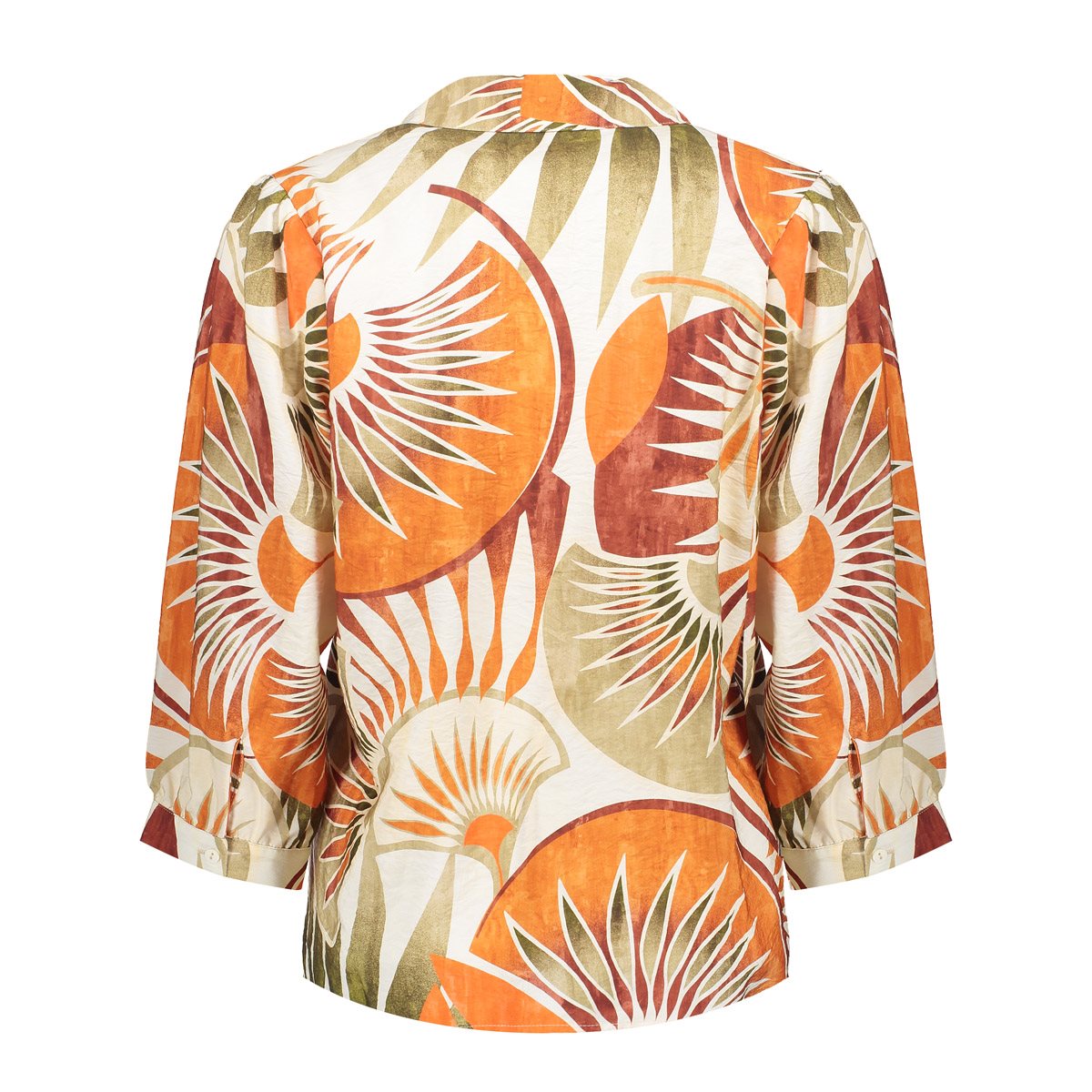 Blouse met Bladprint