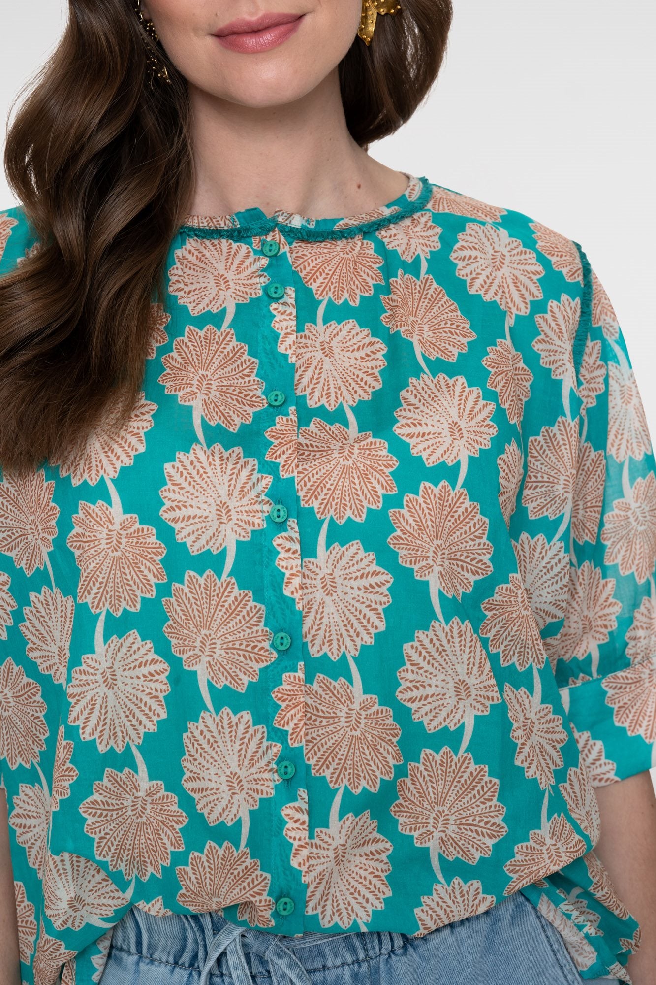 Blouse met Strikdetail