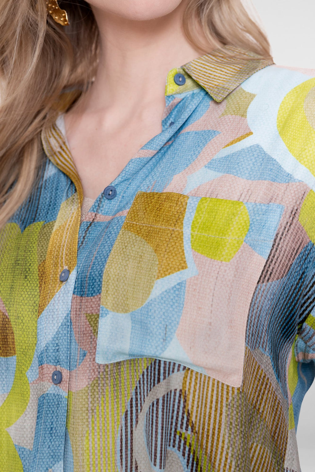 Blouse met Abstracte Print