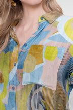 Blouse met Abstracte Print
