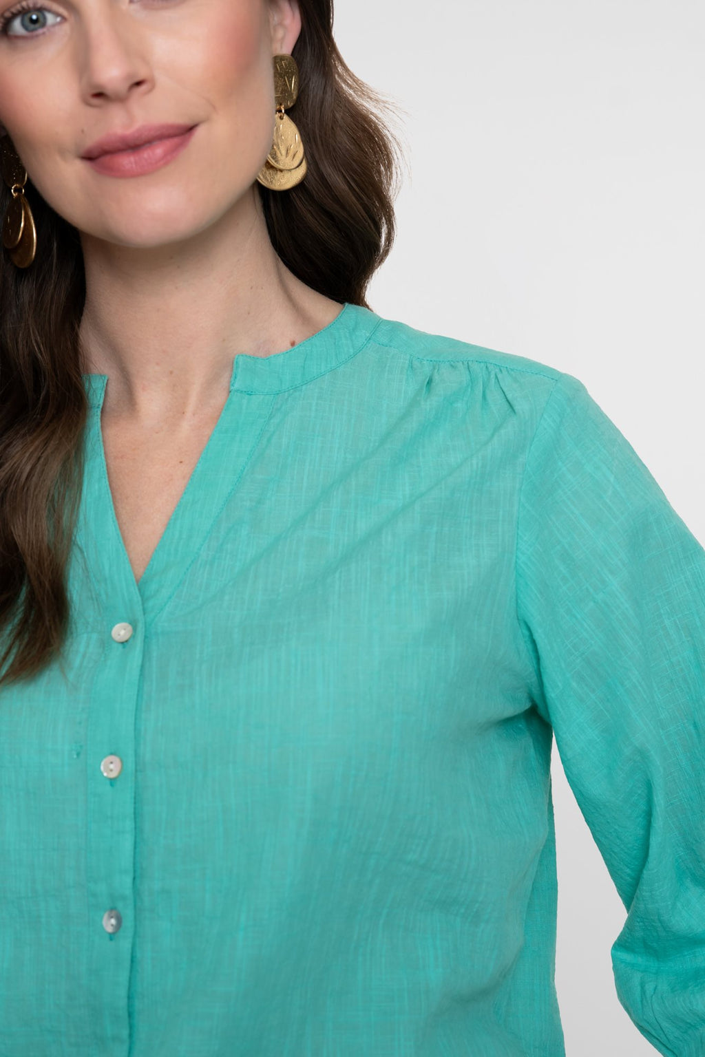 Blouse met V-hals