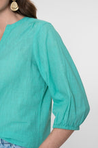 Blouse met V-hals