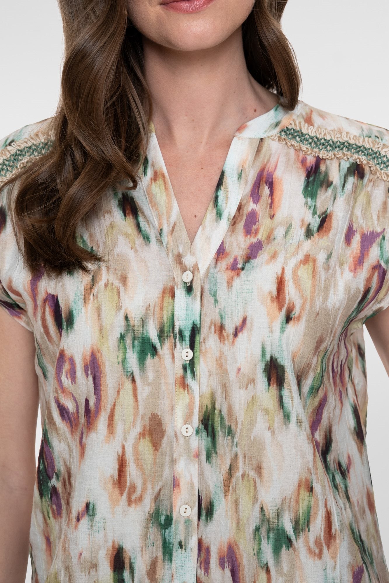 Blouse met Artistieke Print