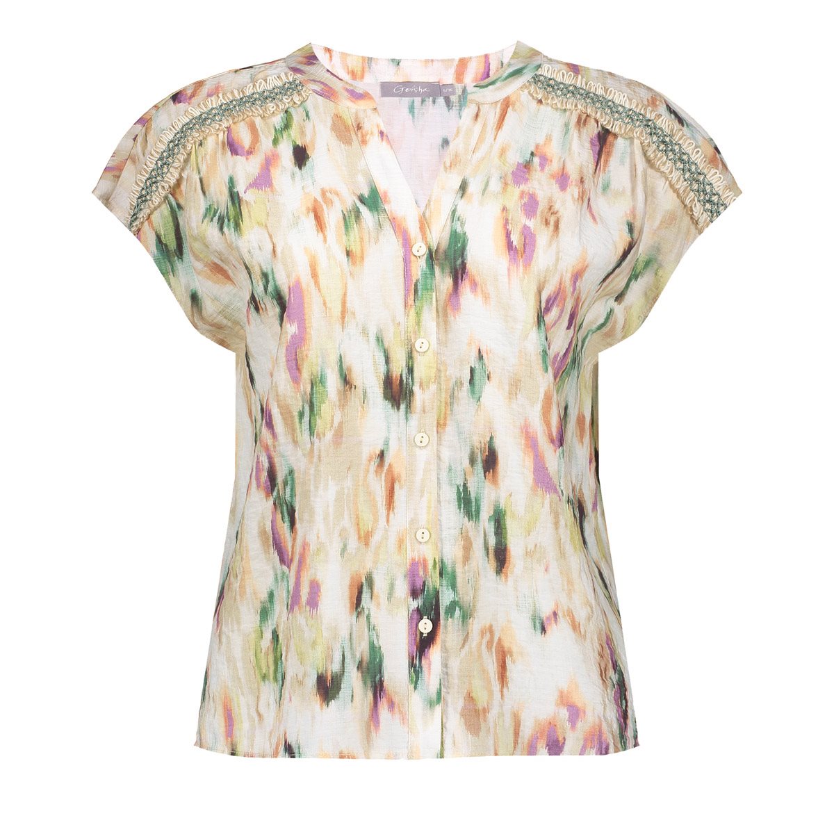 Blouse met Artistieke Print