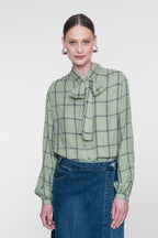 Blouse met Strikdetail