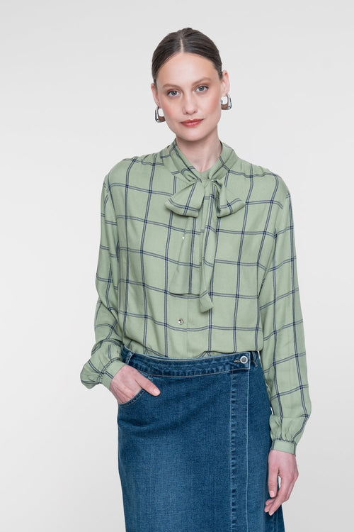 Blouse met Strikdetail
