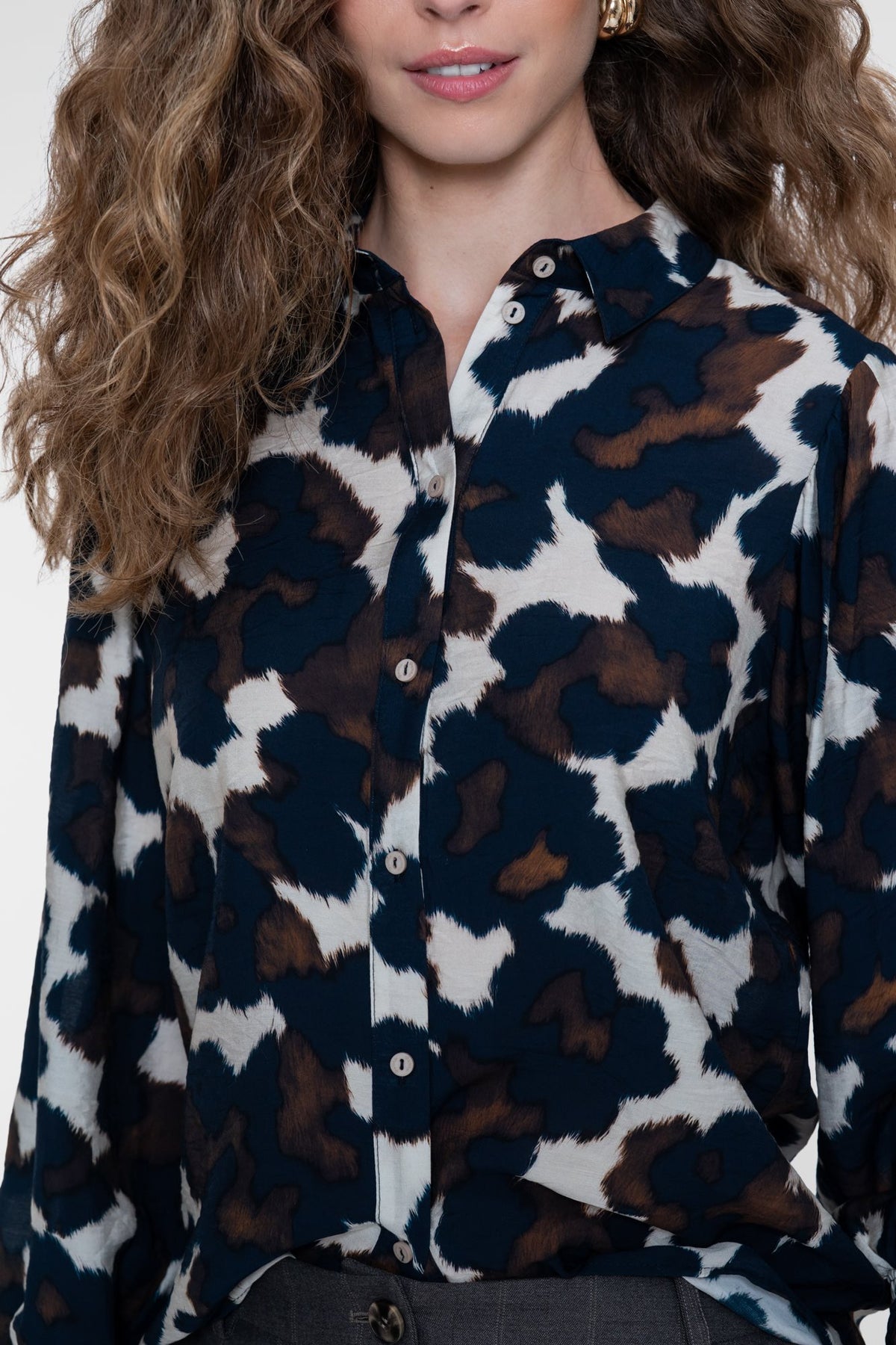 Blouse met Abstracte Print
