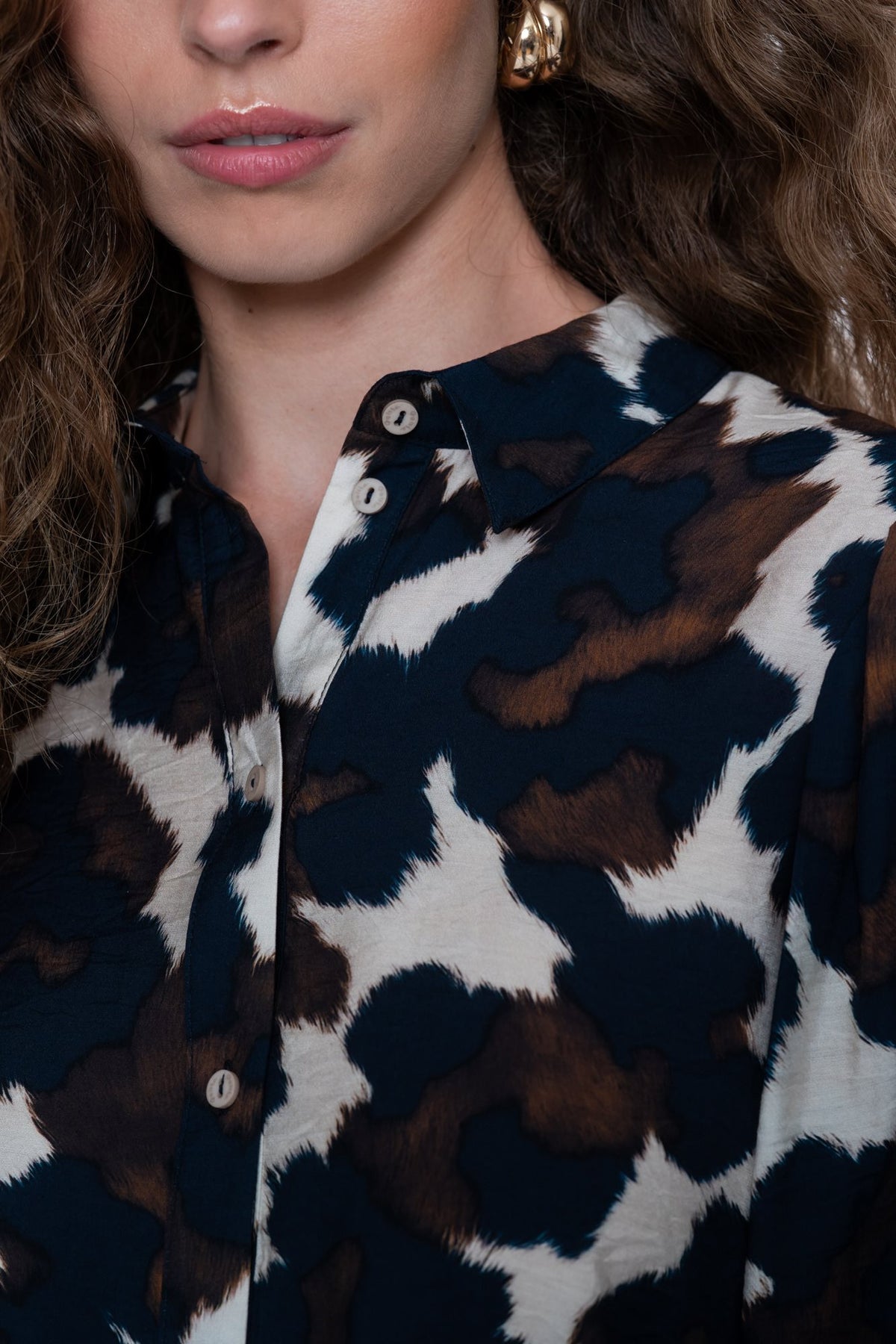Blouse met Abstracte Print