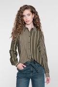 Blouse met Streepdessin