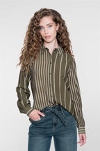 Blouse met Streepdessin