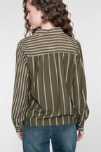 Blouse met Streepdessin