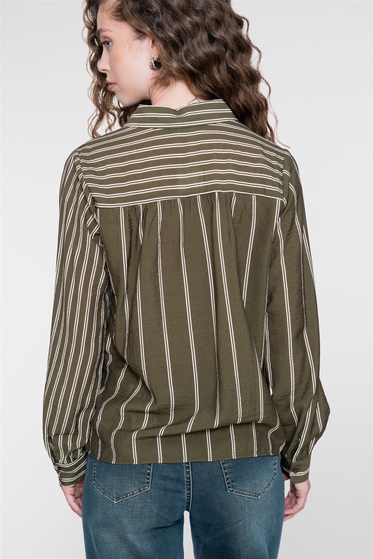 Blouse met Streepdessin