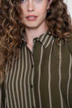 Blouse met Streepdessin