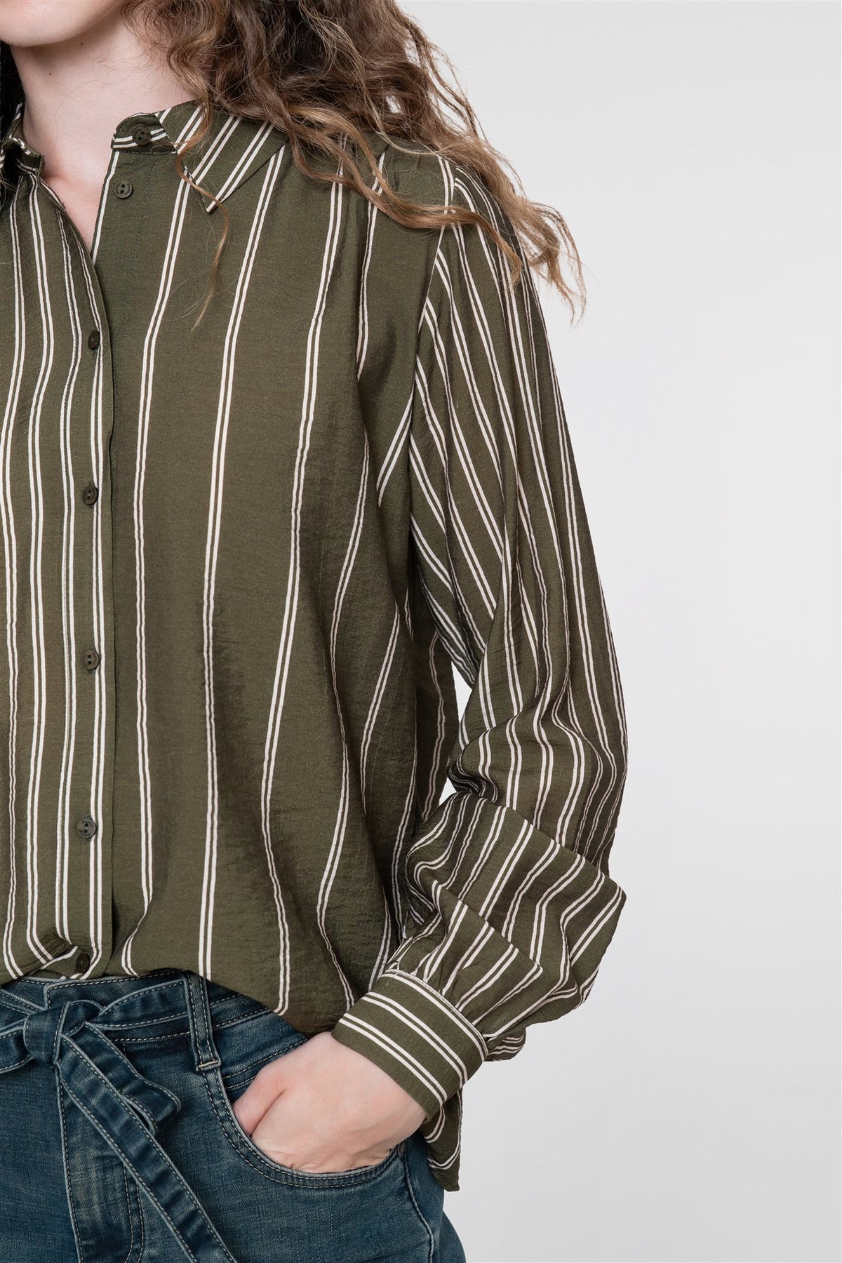 Blouse met Streepdessin