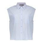 Mouwloze Blouse Krijtstreep