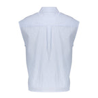 Mouwloze Blouse Krijtstreep