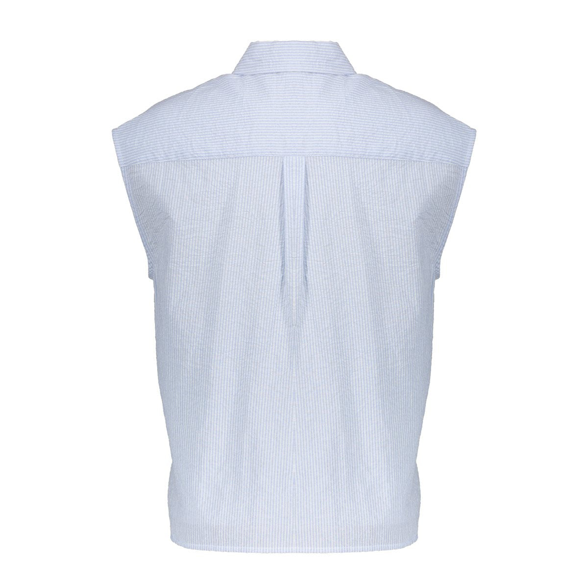 Mouwloze Blouse Krijtstreep
