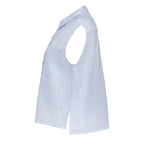 Mouwloze Blouse Krijtstreep