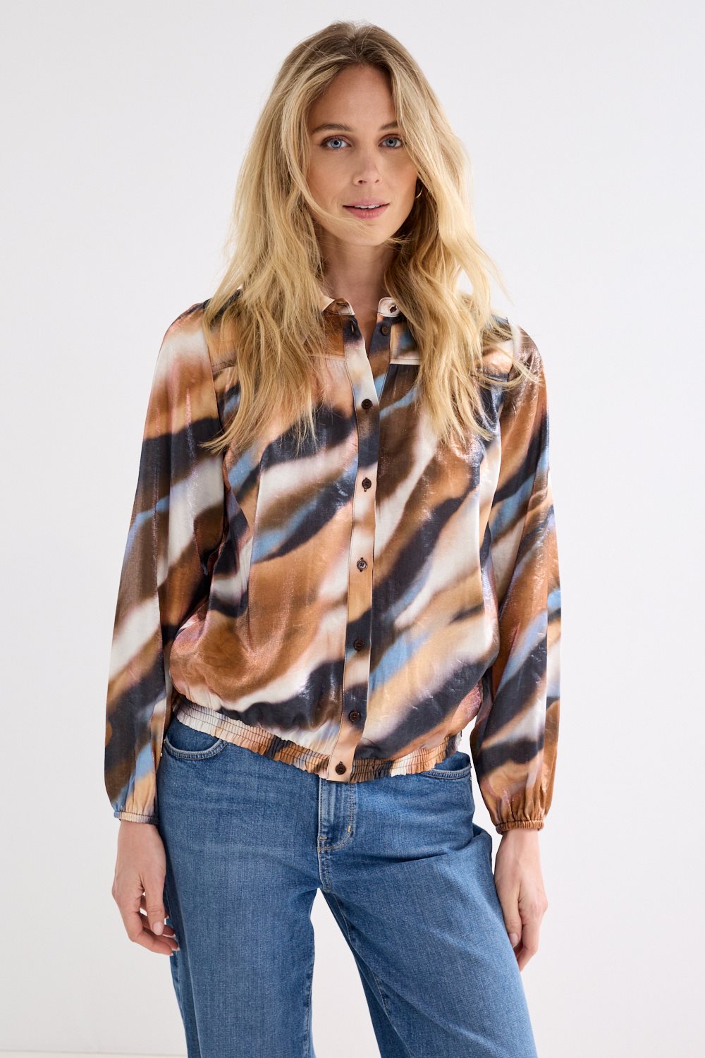 Blouse Moody Blue Cascade