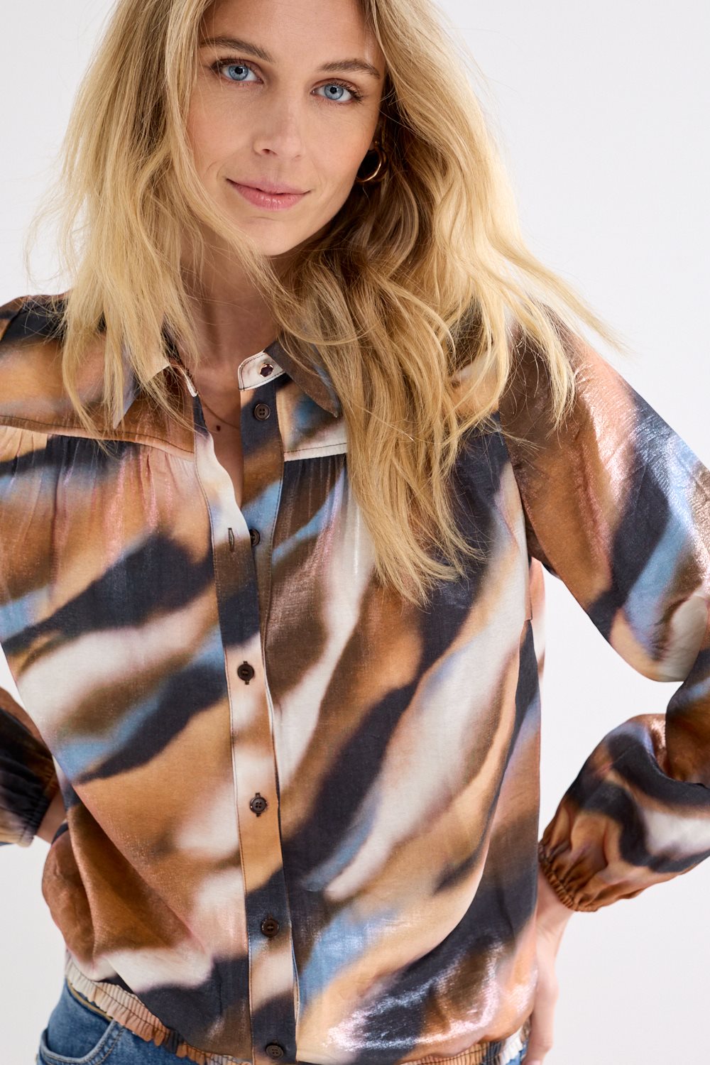 Blouse Moody Blue Cascade