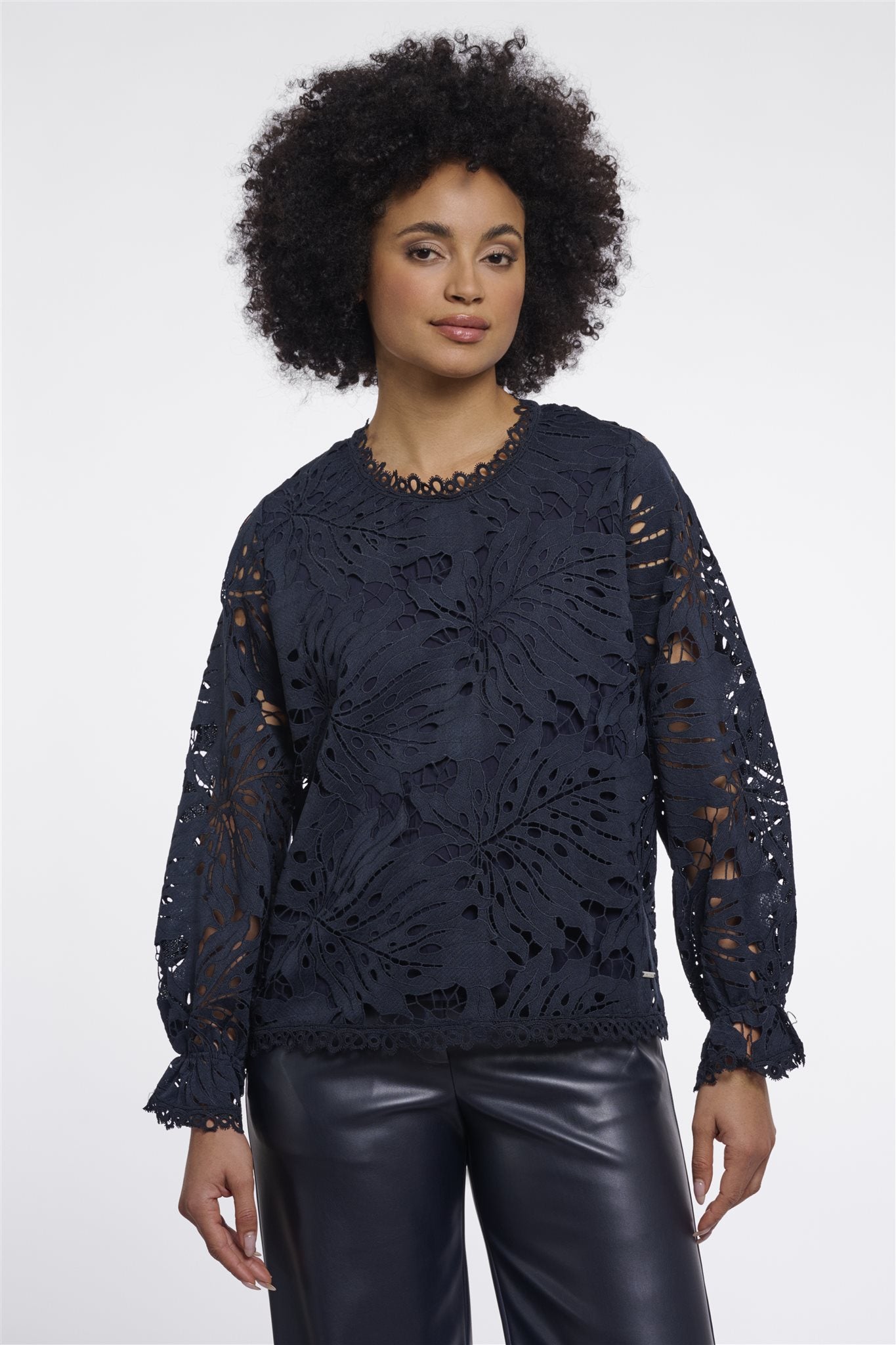 Blouse met Ballonmouwen