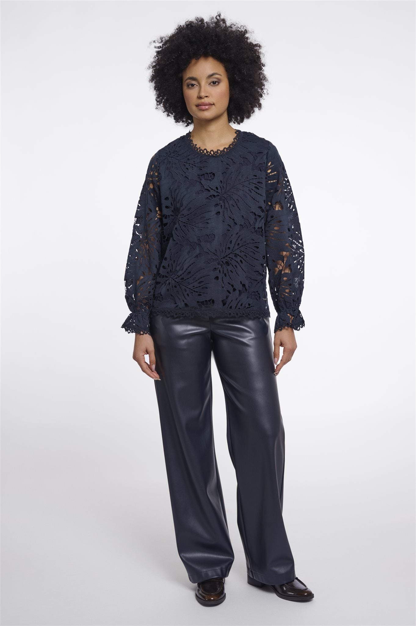 Blouse met Ballonmouwen