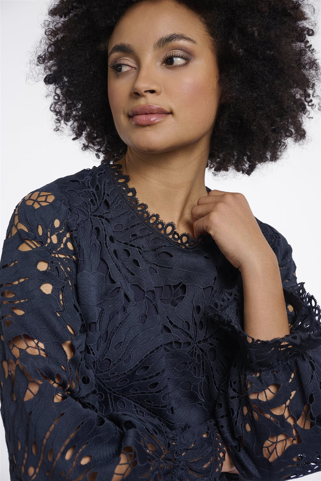 Blouse met Ballonmouwen