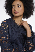 Blouse met Ballonmouwen