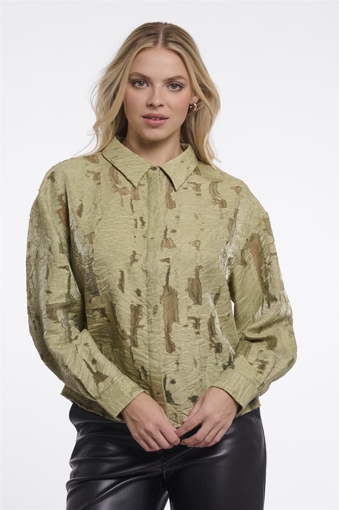 Blouse met Ballonmouwen