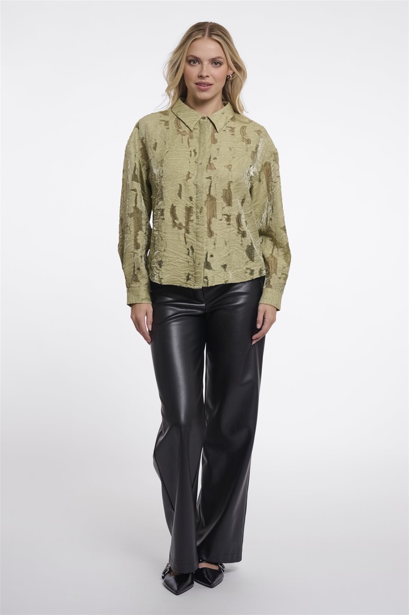Blouse met Ballonmouwen