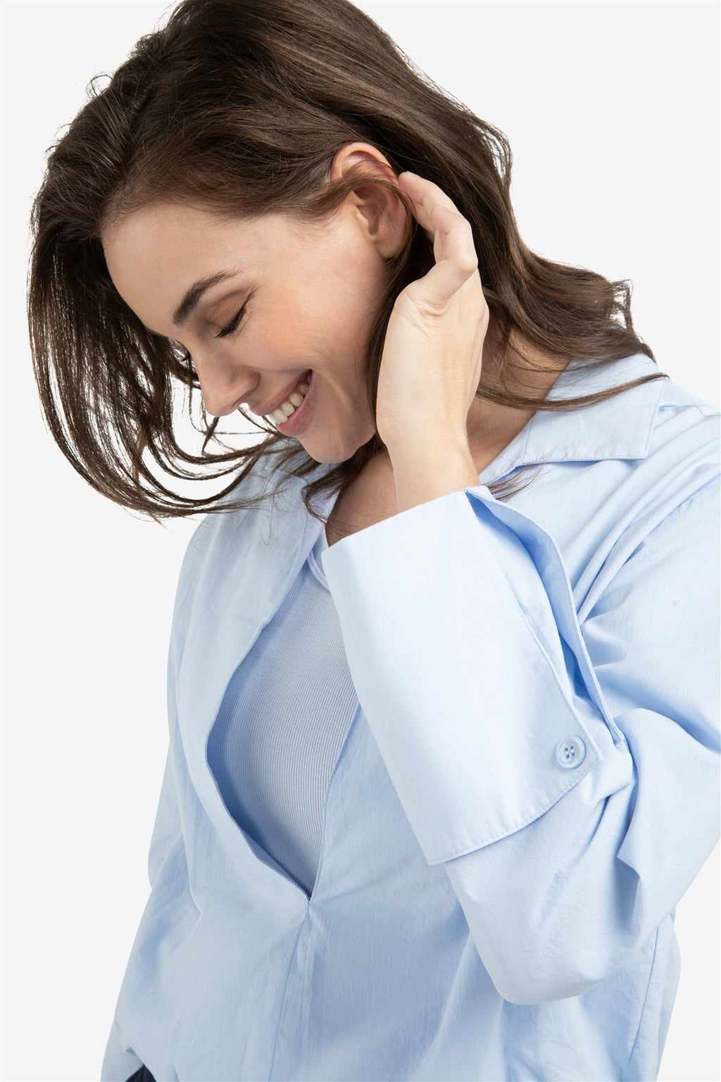 Blouse met Ballonzoom