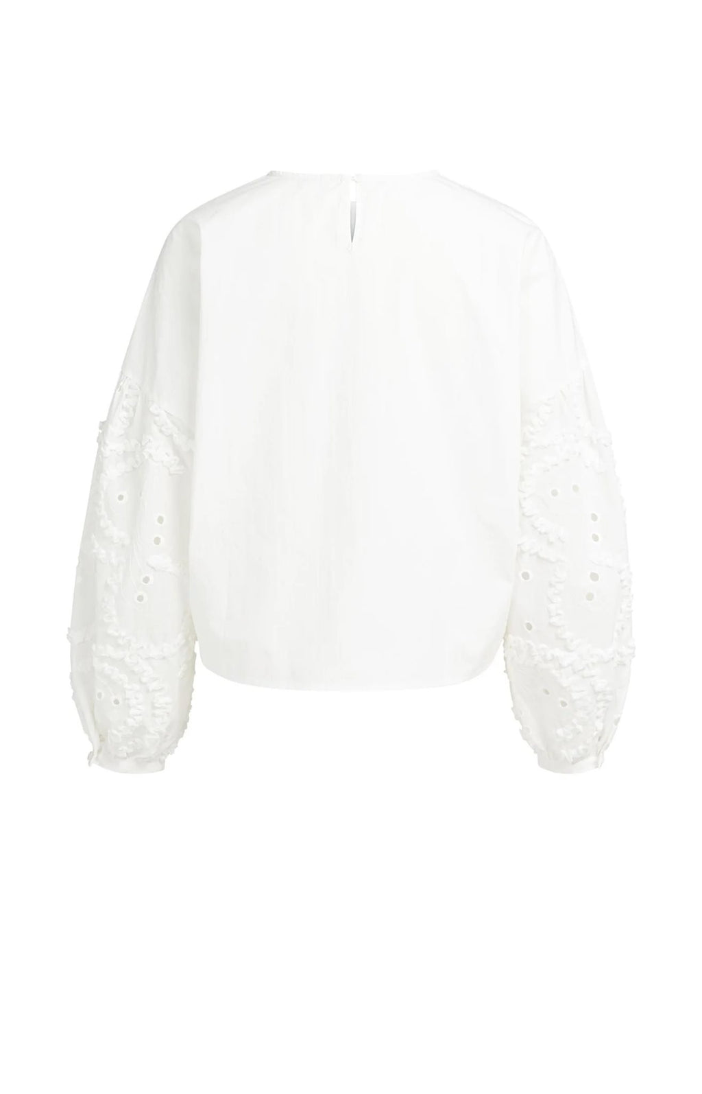 Blouse met Geborduurde Mouwen