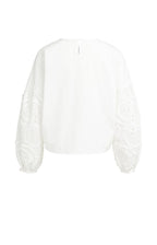 Blouse met Geborduurde Mouwen