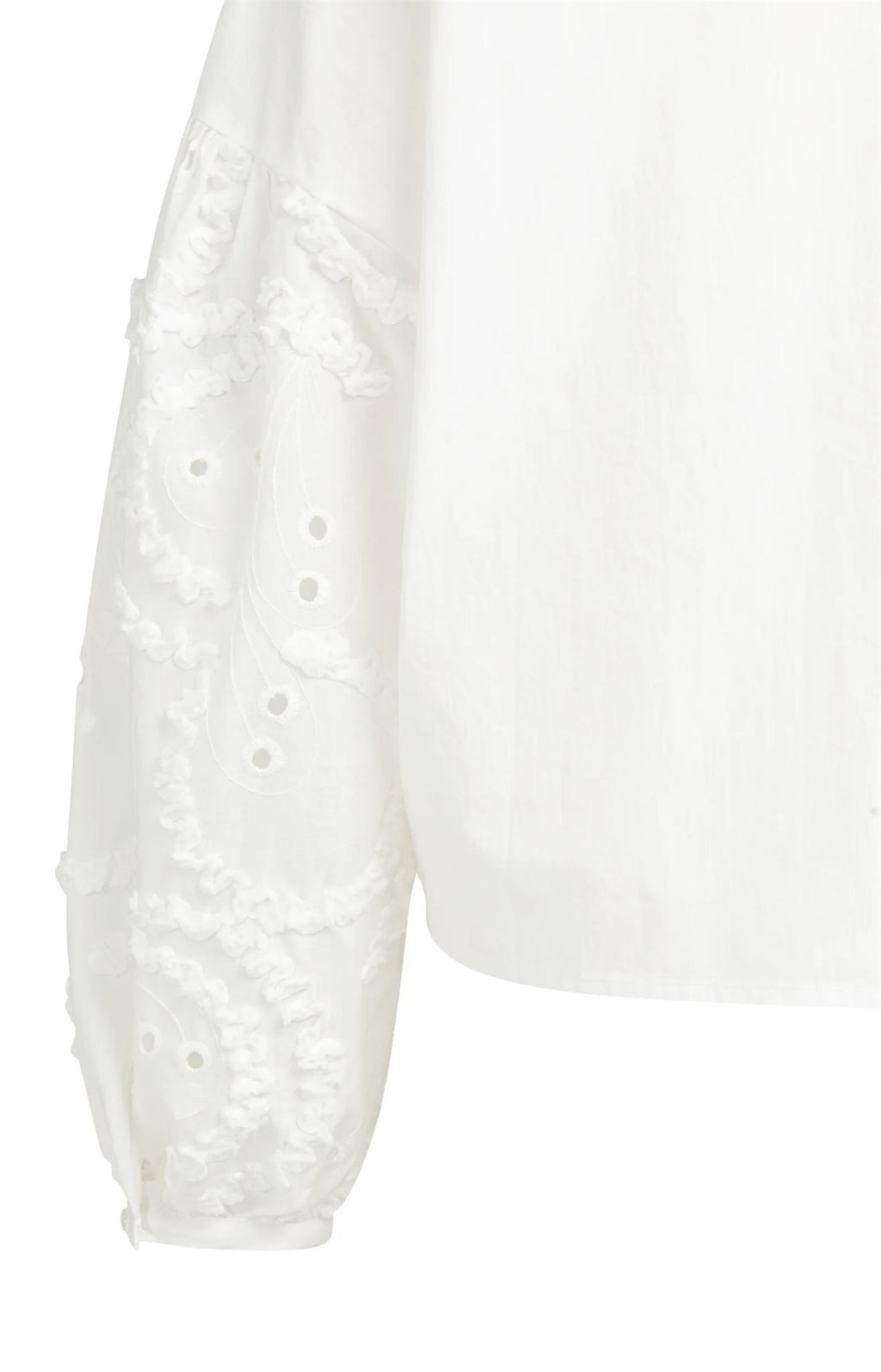 Blouse met Geborduurde Mouwen
