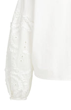Blouse met Geborduurde Mouwen