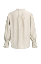 Blouse met Geplooide Kraag