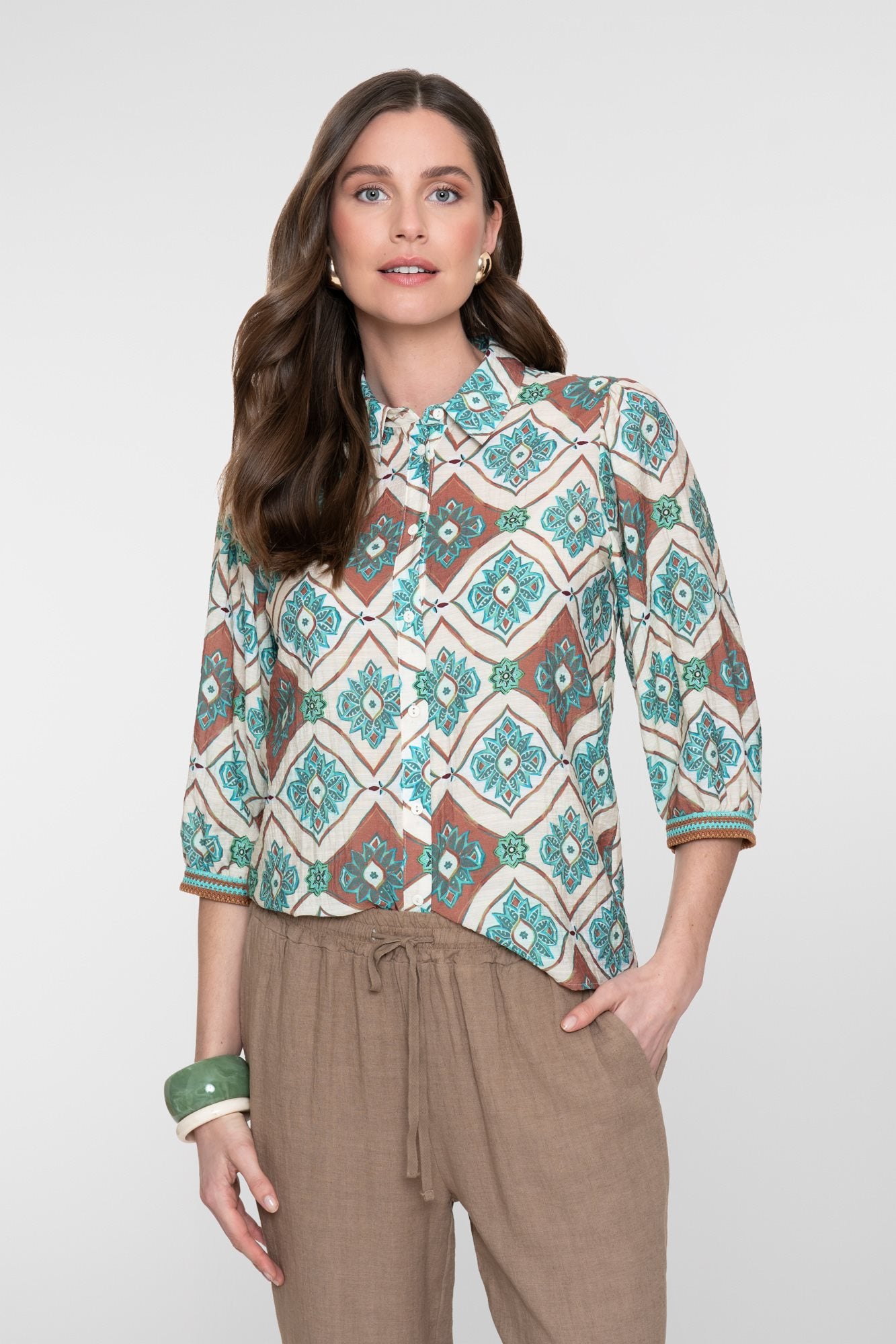 Blouse met Grafische Print