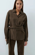 Blouse met Knoopdetail