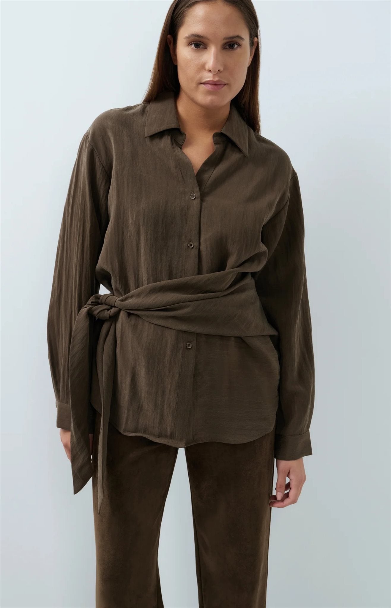 Blouse met Knoopdetail