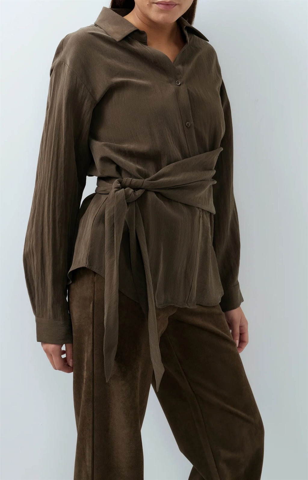 Blouse met Knoopdetail