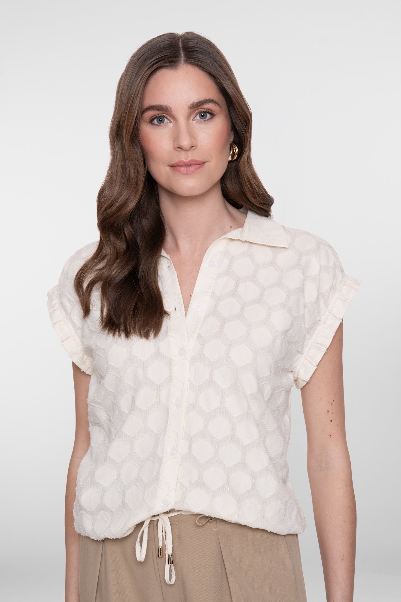 Blouse met Lurex