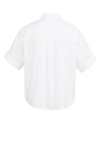 Blouse met Omgeslagen Mouwen