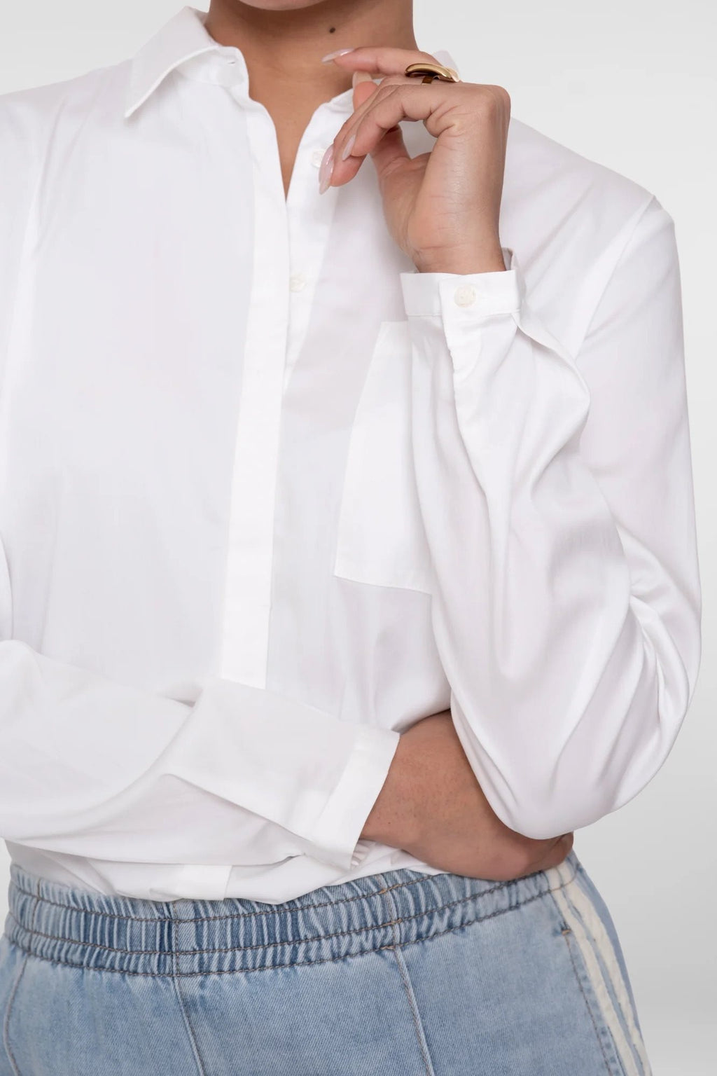 Blouse met Relaxed Pasvorm